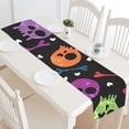 thumbnail image 4 of MKHERT Colorful Skulls And Heart Table Runner for Kitchen Wedding Party Home Decor 16x72 inch, 4 of 4