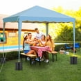thumbnail image 5 of Pirecart 10'x10' Pop Up Canopy Tent Outdoor Canopy Folding Shelter with 4 Removable Sidewalls, 4 Sandbags and Carrying Bag, 5 of 9