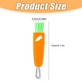 thumbnail image 3 of Cup Lid Brush Basdi Carrot-Shaped Multifunctional Cup Brush - Caramel Style Cup Lid Cleaner - Hidden Corner Mug & Baby Bottle Brush - Water Bottle Cleaning Tool, Water Bottle Cleaner, Orange, 3 of 9
