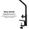 thumbnail image 4 of Urban Deco Heavy Duty Extended Reach Wall Mounted Deck Hook Wall Pole, Wall Bracket Direction and  Adjustable Plant Bracket for Bird Feeders,Lanterns,Black, 4 of 7