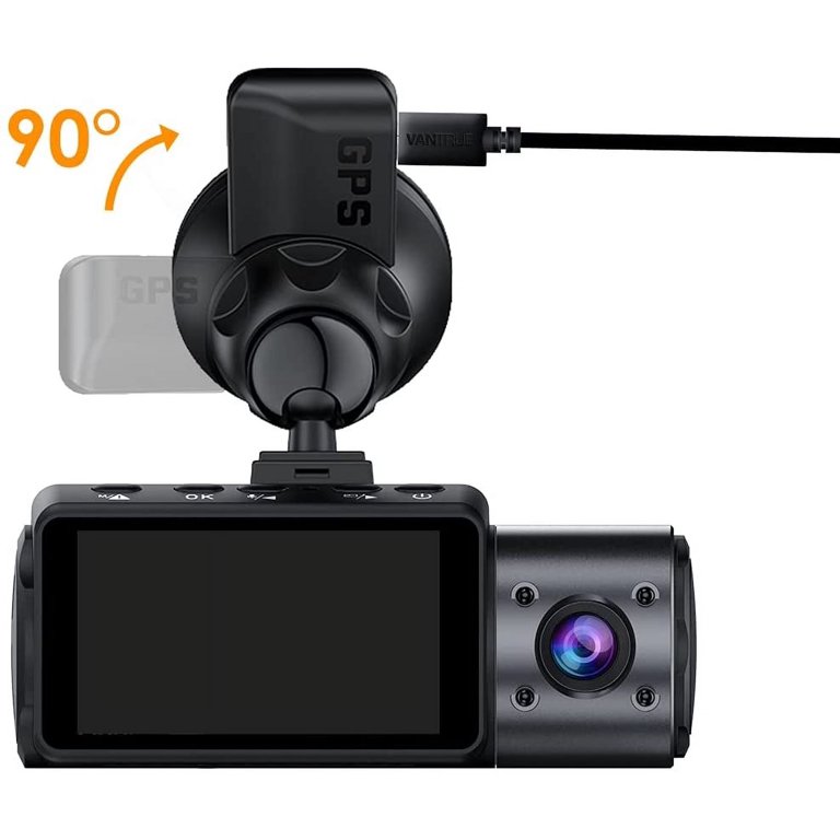 Vantrue N4 GPS Suction Cup Mount for Dash Cam with Type C USB Port
