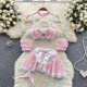 thumbnail image 1 of Women's Hollow Combination Bodysuit Slim Fit Erotic Mesh Lace Jumpsuit Bodysuit Sexy Fashion Pajamas, 1 of 4