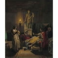 thumbnail image 3 of Jean Auguste Dominique Ingres 15x18 Black Modern Framed Museum Art Print Titled - Virgil Reading from the Aeneid (1864), 3 of 5
