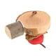 thumbnail image 4 of Plataforma de percha para jaula de pájaros, plataforma de soporte de madera redonda resistente a mordeduras comestible Natural segura con cuerda para masticar S, 4 of 14