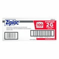 Ziploc Storage Bags, 2 Gallon, 100 Ct