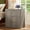 Grey, variant on Buildhom 23" Fluted Nightstand with Charging Station, 3-Drawer Wood End Table for Adult Bedroom, Closet, Black