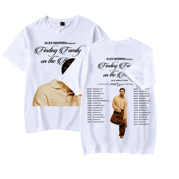 Alexs Music Tour 2026 Shirt Retro Warrens Print Fans Merch Tshirt Concert Fashion Tees For Women Men