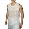 thumbnail image 4 of Nmnitkp Men's Sequin Sleeveless Round Neck Tank Top T Shirt Party Top White,M, 4 of 4
