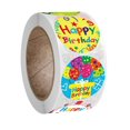 thumbnail image 4 of HLONK Handmade Scrapbook Happy Birthday Adhesive Round Label Happy Birthday Stickers, 4 of 12