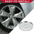 thumbnail image 6 of Universal Car Wheel Center Hub Cap Rim Cover Hub Caps for Most Cars 2.34" OD 1 Pcs Chrome Silver Tone, 6 of 6