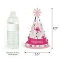 thumbnail image 3 of Big Dot of Happiness Pink Flamingo - Party Like a Pineapple - Tropical Summer Cone Happy Birthday Party Hats for Kids & Adults - 8 Ct (Standard Size), 3 of 7
