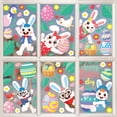 thumbnail image 3 of Injueey Pegatinas estáticas de 6 uds., pegatina electrostática de conejito bonito, pegatina de cristal de Animal encantador, accesorios Kits de decoración para fiestas, 3 of 6