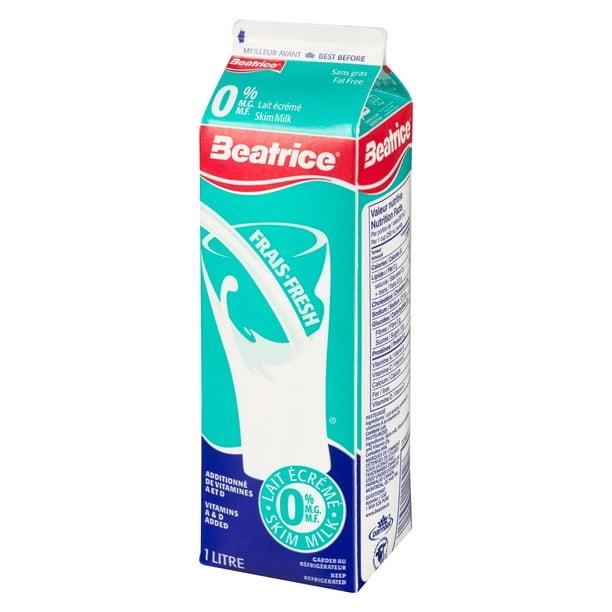 Beatrice Milk Skim 1L, Bea Milk Skim 1L 