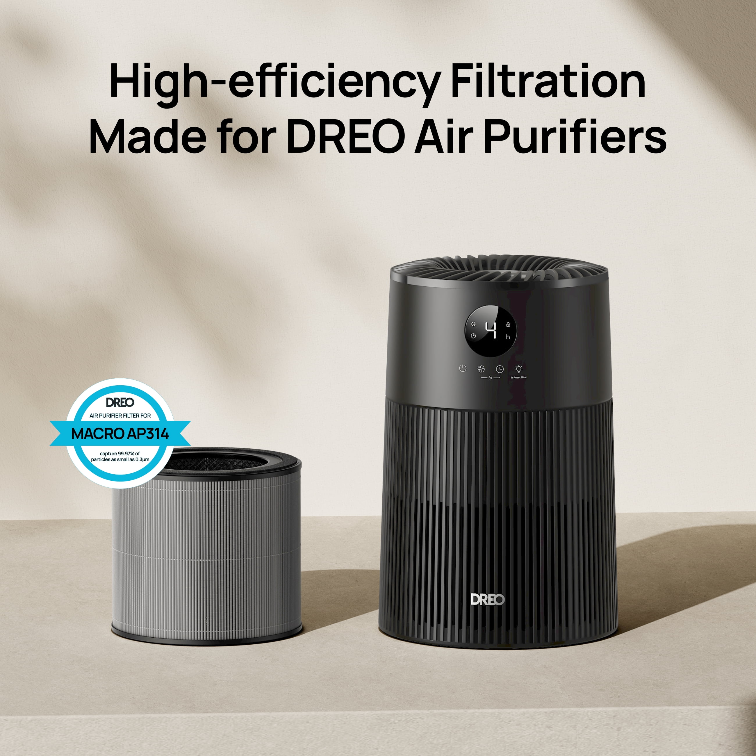 DREO HEPA Air Filters DR-HAP004 Dust Removal (DR-HPA024) 1 Pack 7.32 Inch