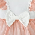 thumbnail image 4 of Dpytoraw Elegant Long Sleeve Baby Girl Bodysuit With Bow And Mesh Skirt For Newborn Infant Autumn Outfit Cute Dress Style Romper Baby Girl Bodysuits Size 9-12 Months, 4 of 4
