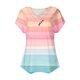 thumbnail image 4 of Camiseta de Manga Corta con Cuello en V, Camiseta Larga de Moda Y Ligera para Mujeres, 4 of 4