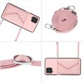 thumbnail image 2 of Allytech Galaxy A12 Wallet Case with Shoulder Strap, Luxury PU Leather RFID Blocking Protectve Anti-Scratch Bumper Cards Slots Magnetic Closure Phone Case Cover for Samsung Galaxy A12, Pink, 2 of 9