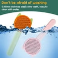 thumbnail image 7 of 2 Pcs Cat Brush with Release Button, Pet Brush, Self-Cleaning Brush with One Click, Grooming Brush for Cat Dog  (Pink+Green), 7 of 7