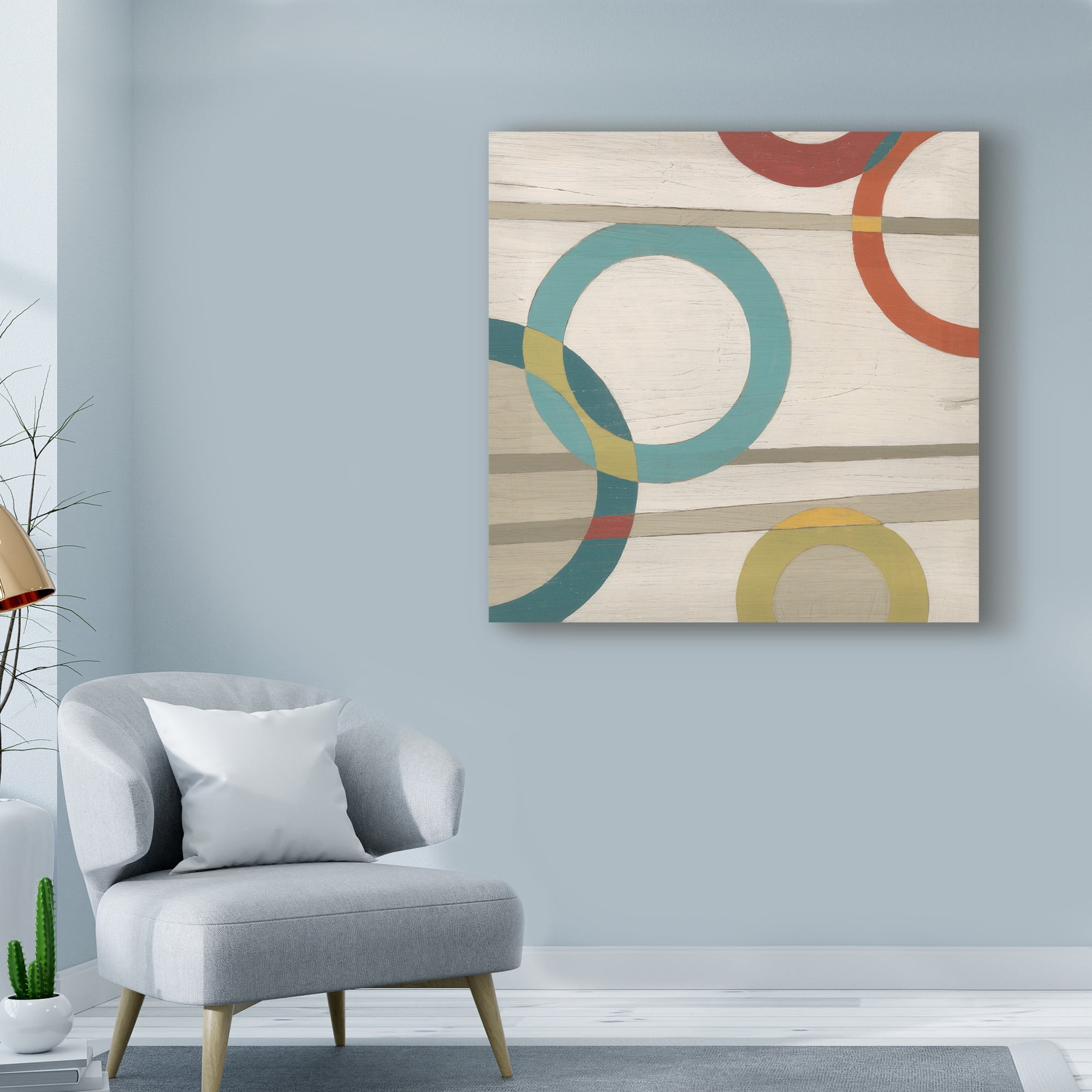 Trademark Fine Art 'Circular Logic II' Canvas Art by June Erica Vess