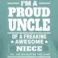 thumbnail image 3 of CafePress - I'm A Proud Uncle Of A Freaking Awesome Niece T Sh - Mens Comfort Colors Shirt, 3 of 5