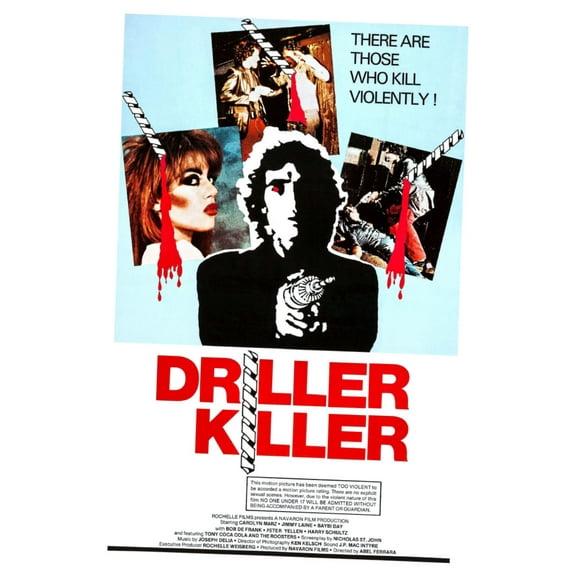 Z Posters Driller Killer Movie Mini poster 11inx17in 11x17 poster Color Category: Multi, Unframed, Ages: Adults