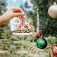 thumbnail image 6 of Falleo Clearance Personalized Deer Christmas Ornaments Family Of 2 3 4 5 6 7 Custom Name Holiday Ornament Christmas Tree Hanging Ornament Customized Christmas Decoration Gifts( F2, 6 of 8