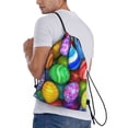 thumbnail image 3 of Bingfone Colorful Easter Eggs1 Drawstrings Backpacks Bags For Men Women Gym Drawstrings Bag, 3 of 9