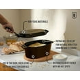 thumbnail image 4 of Dutch Oven, Black, 3.4 Qt, Enameled Cast Iron, Dishwasher Safe, for Baking Bread, Cooking, Roasting, 4 of 7