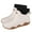 White, variant on White Unisex Casual Rain Boots Short Rubber Waterproof Low Top Winter Boots For Men Women Outdoor Solid Color Shoes