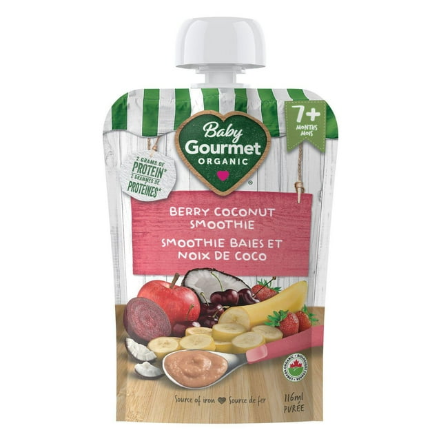 Purée biologique smoothie baies et noix de coco de Baby Gourmet