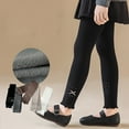 thumbnail image 6 of YunPes Girls Bow-Knot Tights Winter Thick Thermal Thin Cotton Stretchy Ruffle Leggings Casual Comfy Warm Footless Slim Pants, 6 of 7