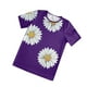 thumbnail image 2 of Qarigey Camiseta de mujer Camiseta de manga corta estampada Blusa corta estampada casual suelta Prendas para la parte del cuerpo Violeta METRO, 2 of 7