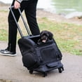 thumbnail image 3 of Gen7Pets 29" Airline Travel Dog Carrier with Wheels Pet Stroller for Pets Upto 20 lb, Black, 3 of 8