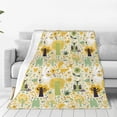 thumbnail image 4 of Cauagu Animal Tree Pattern Flannel Bed Blankets,Fleece Blanket Comfortable Air Conditioning Blanket for Sofa Bed Travel Couch & Living Room -60"x50", 4 of 8