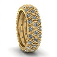 thumbnail image 3 of 4.00Ct Round Cut Natural Diamond 3Row Anniversary Wedding Eternity Band Ring 10k Gold KL I1, 3 of 3