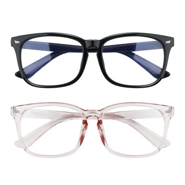 Poscoverge Blue Light Glasses for Woman fashion Glasses Blue Blockers Glasses for Women Reading Glasses 2pcs 140*52*42mm