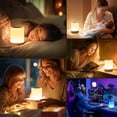 thumbnail image 4 of Luz de Noche para Niños para Dormitorio, Lámpara LED Táctil para Mesita de Noche con Control Remoto, 13 Colores Cambiantes, Lámpara Portátil Recargable por USB, 4 of 5