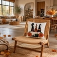 thumbnail image 5 of Pandiboks 18x18in Decorative Pillow Covers Halloween Couch Pillow Covers Multicolor Square Witch'S Hat Linen Autumn for Den、Outdoor, 5 of 5