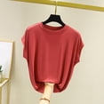 thumbnail image 7 of Bixock Tank Tops for Womens Sleeveless Blouse Solid Color Pullover Crew Neck Loose Casual Shirt Daily Fashion Wear Beach Vacation Summer Clothes, 7 of 7