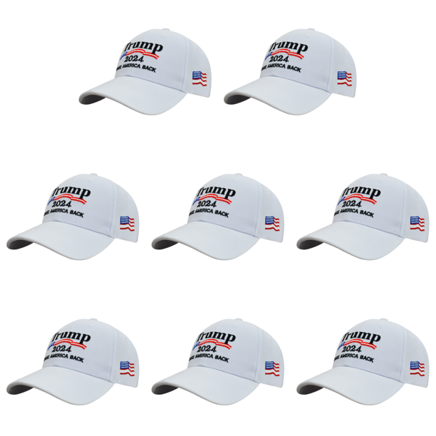 Trump 2024 Béisbol Ajustable Casual Golfs para Hombres Mujeres () Blanco