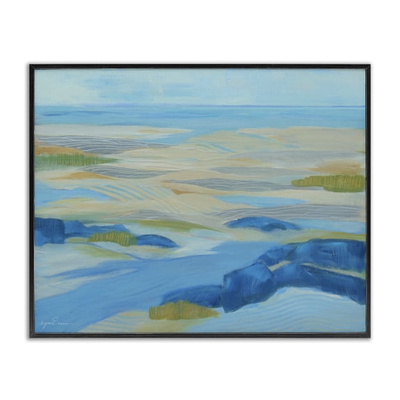 Stupell Industries Coastal Coastal Walk Among Dunes Black Framed Giclee Art, 14 x 11, by Lynn Ericson Fine Art