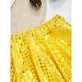 thumbnail image 4 of Alvivi Kids Girls Shiny Sequins Pleated Skirt Summer Breathable A-Line Skirts Ballet Dance Party Costume Gold 3-4, 4 of 6