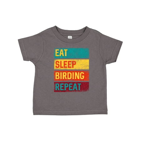 

Inktastic Bird Watching Gift Eat Sleep Birding Repeat Gift Toddler Boy or Toddler Girl T-Shirt