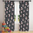 thumbnail image 5 of Blackout Kids Curtains,Black Christmas Snowman Pattern Childrens Insulated Curtains Set Of 2,Bedroom Essentials,Toddler Room Decor 42"x84", 5 of 5
