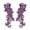 Altotux-OL48-Eggplant, variant on 12 Colors Pair of Floral Venice Lace Applique Embroidered Bridal Guipure Patch Motif (2 Pieces) (Ivory)