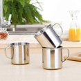 thumbnail image 3 of 6Pcs/Set Double Wall - Comfortable Wider Handle Stainless Steel Coffee Cup Small Camping Mugs Small Metal Cup Durable Tea Mug Cup for Camping, 3 of 4