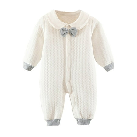 

Boys Girls Long Sleeve Winter Fashion Bowknot Jumpsuit Romper Rompers for Kids Toddler Jumpsuit Rompers 18 Months Christmas Romper Baby Girl 18 Month Summer Clothes Romper Girl 24 Month Girl Clothes 1