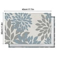 thumbnail image 6 of Blue and Gray Floral Pattern Summer Placemats Table Placemats Set Of 4-Linen Kitchen Washable Placemats Table Mats 11.8"x17.7"Non-Slip Heat Resistant, 6 of 6