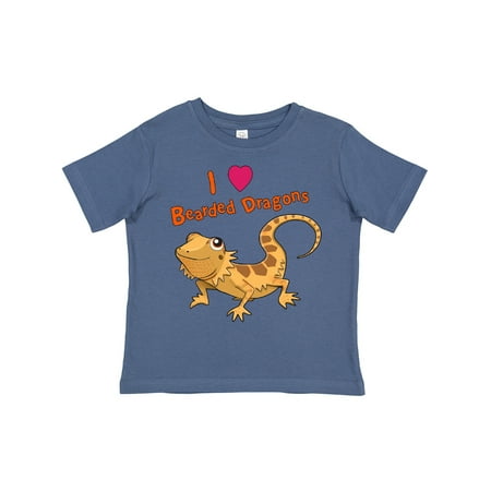 

Inktastic I Love Bearded Dragons Gift Toddler Boy or Toddler Girl T-Shirt