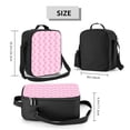 thumbnail image 2 of Pofeuu Breast Cancer Awareness5 Print Lunch Bag Women Insulated Lunch Box Reusable Leakproof Large Spacious Cooler Tote for Women Men, 2 of 7